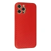 Apple İphone 12 Pro Max Kılıf Coco Karbon Silikon - Kırmızı
