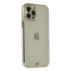 Apple İphone 12 Pro Max Kılıf Liva Taşlı Silikon - Beyaz