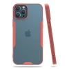 Apple İphone 12 Pro Max Kılıf Platin Silikon - Pembe