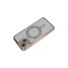 Apple İphone 13 Kılıf Joke Simli Magneticsafe Kılıf - Gold