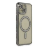 Apple İphone 13 Kılıf Joke Simli Magneticsafe Kılıf - Gri
