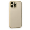 Apple İphone 13 Pro Kılıf Coco Deri Silikon Kapak - Gold
