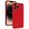 Apple İphone 13 Pro Kılıf Kelvin Kartvizitli Silikon - Kırmızı