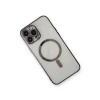 Apple İphone 13 Pro Max Kılıf Magneticsafe Lazer Silikon - Siyah