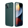 Apple İphone 14 Kılıf Auto Focus Karbon Kapak - Koyu Yeşil