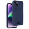 Apple İphone 14 Kılıf Kelvin Kartvizitli Silikon - Lacivert
