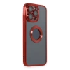 Apple İphone 14 Pro Kılıf Slot Silikon - Kırmızı