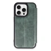 Apple İphone 14 Pro Max Kılıf Flip Cover - Koyu Yeşil