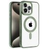Apple İphone 14 Pro Max Kılıf Kronos Magsafe Kapak - Koyu Yeşil