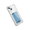 Apple İphone 15 Kılıf Kart Şeffaf Silikon - Şeffaf