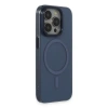 Apple İphone 15 Pro Kılıf Anka Pc Magneticsafe Sert Metal Kapak - Lacivert