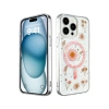 Apple İphone 15 Pro Kılıf Daisy Simli Magsafe Kapak - Pembe
