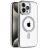Apple İphone 15 Pro Max Kılıf Kronos Magsafe Kapak - Titanyum Gri