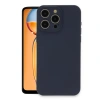 Apple İphone 15 Pro Max Kılıf Nano İçi Kadife Silikon - Lacivert