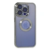 Apple İphone 15 Pro Max Kılıf Slot Silikon - Gümüş