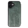 Apple İphone 16 Kılıf Flip Cover - Koyu Yeşil