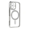 Apple İphone 16 Kılıf Joke Simli Magneticsafe Kılıf - Gümüş