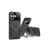 Apple İphone 16 Kılıf Joy Lens Standlı Kapak - Kırmızı