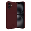 Apple İphone 16 Kılıf Kelvin Kartvizitli Silikon - Bordo