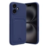 Apple İphone 16 Kılıf Kelvin Kartvizitli Silikon - Lacivert