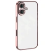 Apple İphone 16 Kılıf Razer Lensli Silikon - Pembe