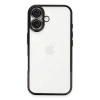 Apple İphone 16 Kılıf Razer Lensli Silikon - Siyah