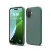 Apple İphone 16 Plus Kılıf Nano İçi Kadife Silikon - Koyu Yeşil
