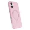 Apple İphone 16 Plus Regal Magsafe Standlı Kapak - Açık Pembe