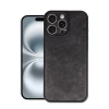 Apple İphone 16 Pro Kılıf Aras Deri Kapak - Siyah