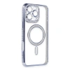 Apple İphone 16 Pro Kılıf Joke Simli Magneticsafe Kılıf - Mavi