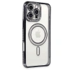 Apple İphone 16 Pro Kılıf Joke Simli Magneticsafe Kılıf - Siyah
