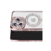 Apple İphone 16 Pro Max Kılıf Joke Simli Magneticsafe Kılıf - Pembe