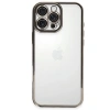 Apple İphone 16 Pro Max Kılıf Razer Lensli Silikon - Titanyum Gri
