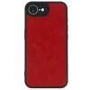 Apple İphone 16e Kılıf Aras Deri Kapak - Kırmızı