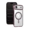 Apple İphone 17 Air Joke Simli Magneticsafe Kılıf - Pembe