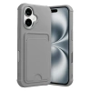 Apple İphone 17 Kelvin Kartvizitli Silikon - Gri
