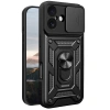Apple İphone 17 Pars Lens Yüzüklü Silikon - Siyah