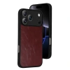 Apple İphone 17 Pro Aras Deri Kapak - Bordo