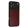 Apple İphone 17 Pro Aras Deri Kapak - Bordo