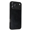 Apple İphone 17 Pro Aras Deri Kapak - Siyah