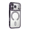 Apple İphone 17 Pro Joke Simli Magneticsafe Kılıf - Derin Mor