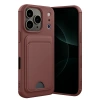 Apple İphone 17 Pro Kelvin Kartvizitli Silikon - Bordo