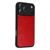 Apple İphone 17 Pro Max Aras Deri Kapak - Kırmızı