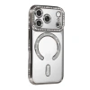 Apple İphone 17 Pro Max Joke Simli Magneticsafe Kılıf - Gümüş