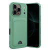 Apple İphone 17 Pro Max Kelvin Kartvizitli Silikon - Açık Yeşil