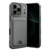 Apple İphone 17 Pro Max Kelvin Kartvizitli Silikon - Gri
