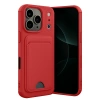 Apple İphone 17 Pro Max Kelvin Kartvizitli Silikon - Kırmızı
