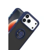 Apple İphone 17 Pro Max Montreal Yüzüklü Silikon Kapak - Lacivert