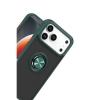 Apple İphone 17 Pro Montreal Yüzüklü Silikon Kapak - Yeşil