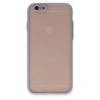 Apple İphone 6 Kılıf Montreal Silikon Kapak - Gri